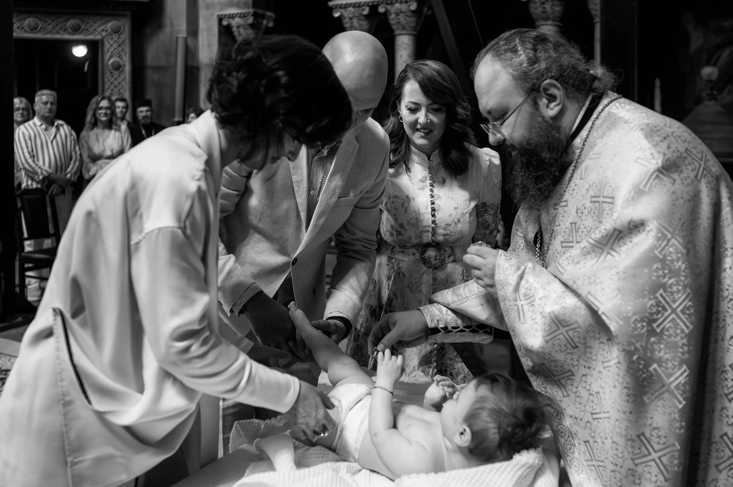 Botez la Restaurant Da Vinci Cluj-Napoca — familia ridică pe Mateo, moment intim