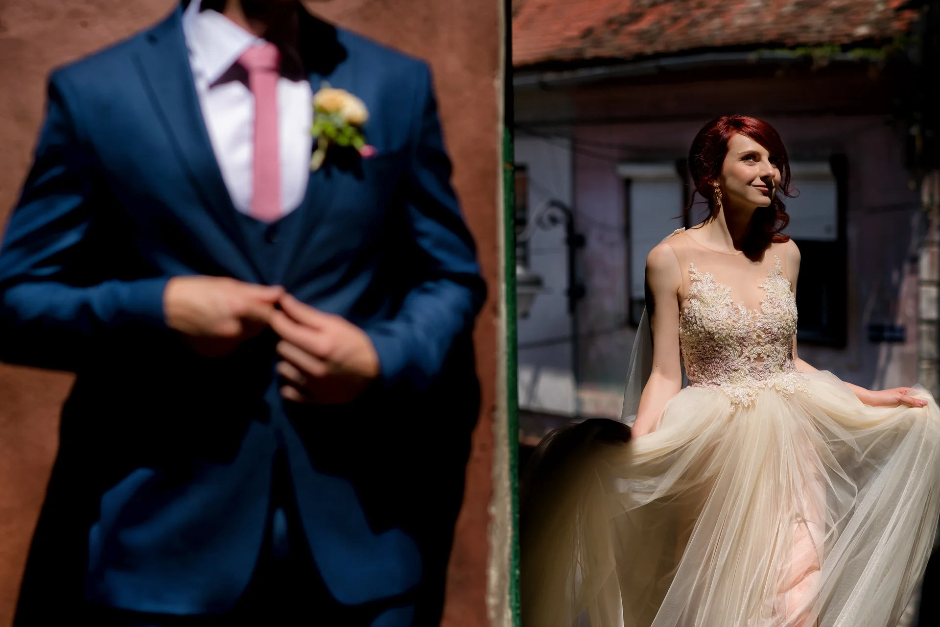 Adina & Andrei — nunta ramada sibiu miri sarut altar ceremonie invitati aplauze — fotograf nuntă
