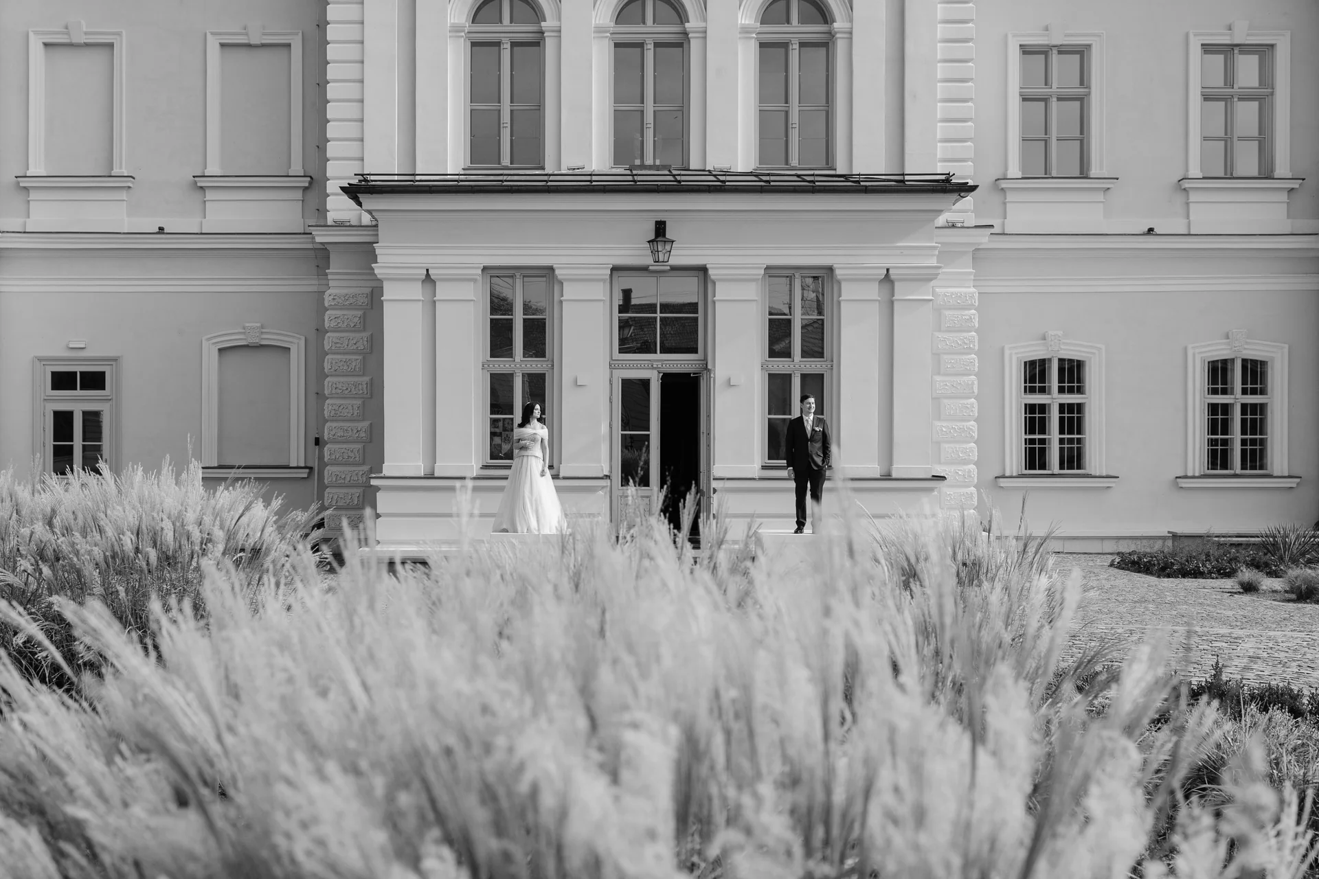 Alexandrina & Ionuț — nunta la foret cluj nunta la foret sedinta foto miri castel peisaj bw editorial — fotograf nuntă