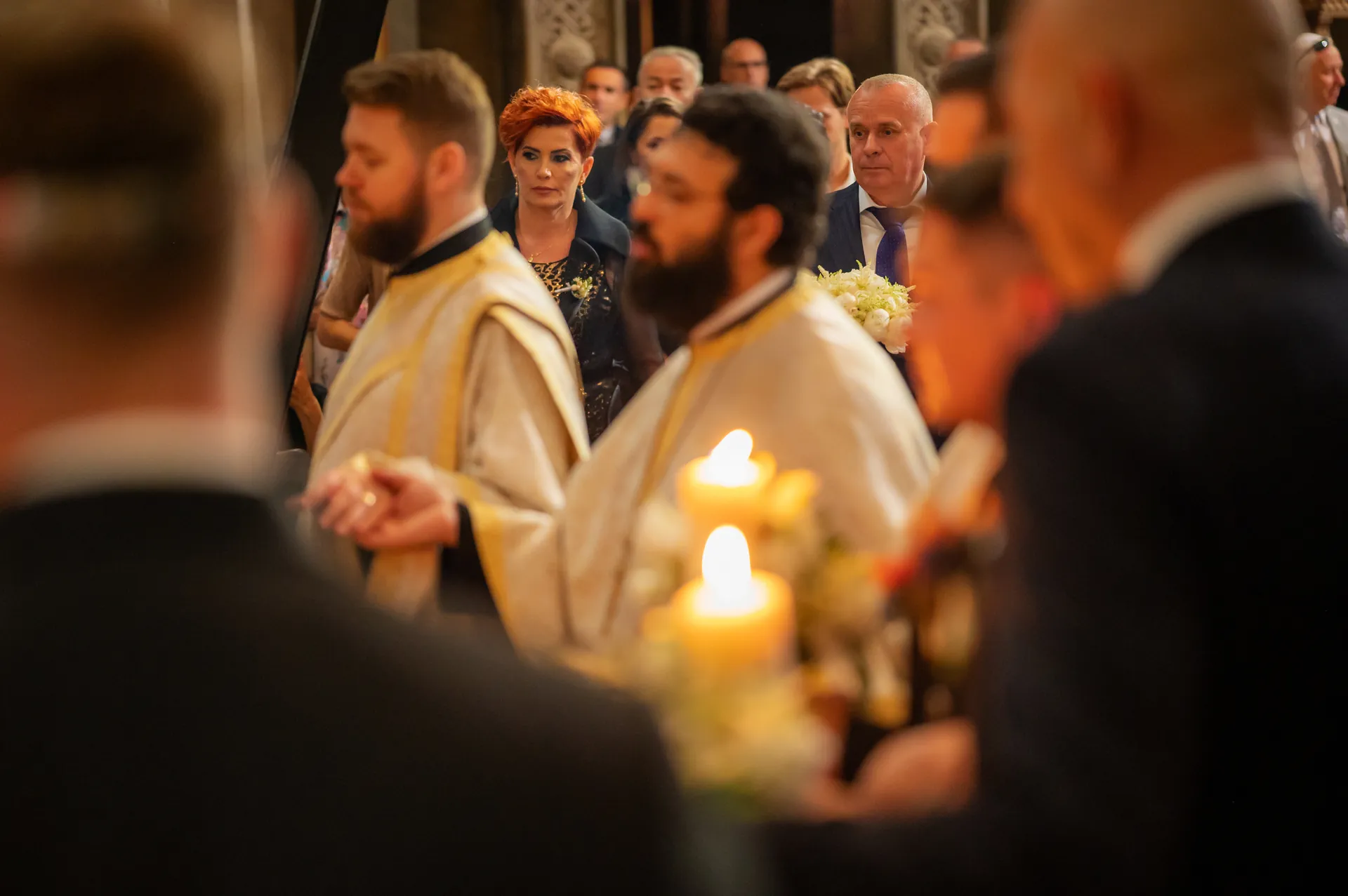 Iulia & Andrei — nunta grand hotel italia cluj ceremonie lumanari wide — fotograf nuntă