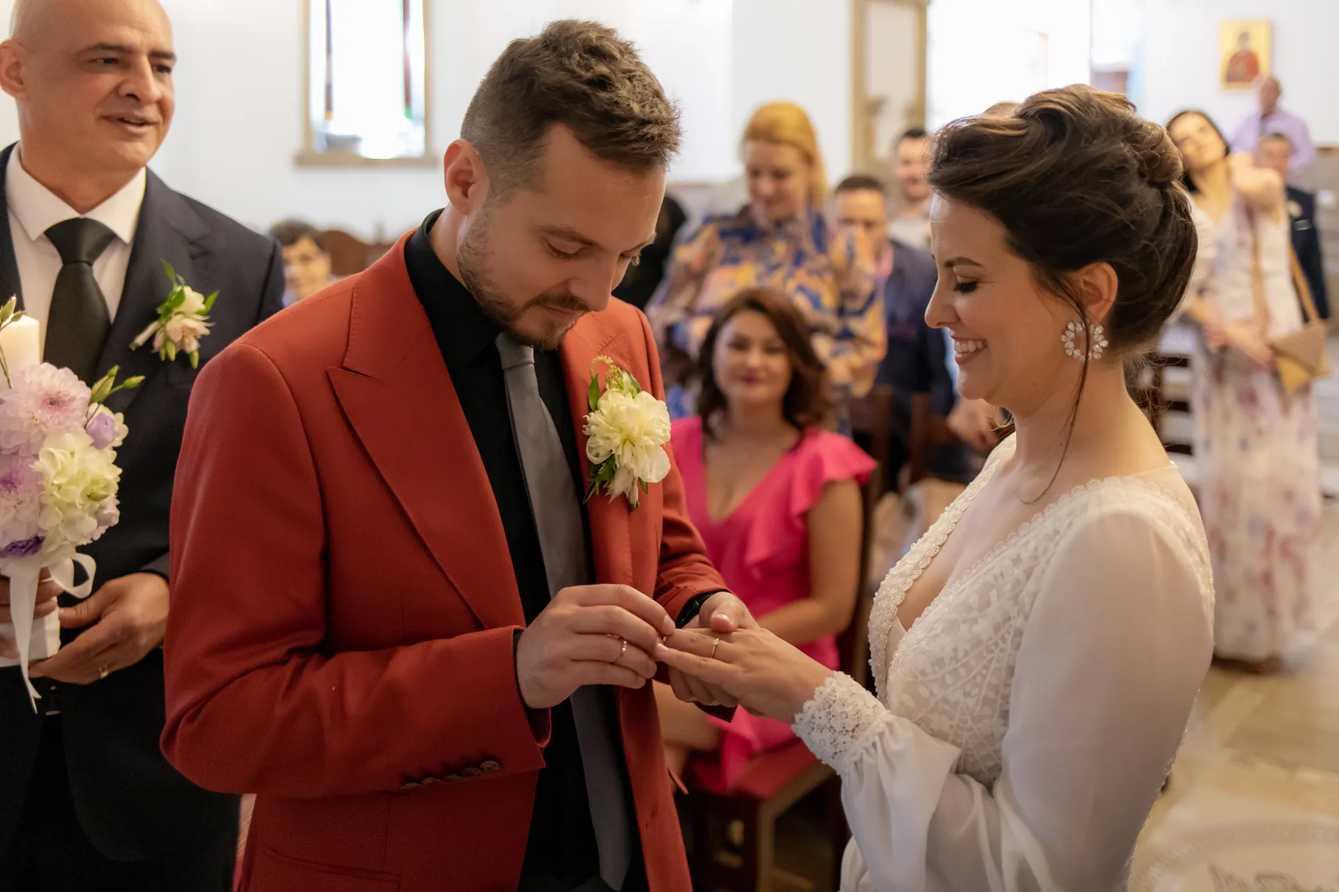 Mery & Gabriel — nunta da vinci cluj schimb verighete ceremonie — fotograf nuntă