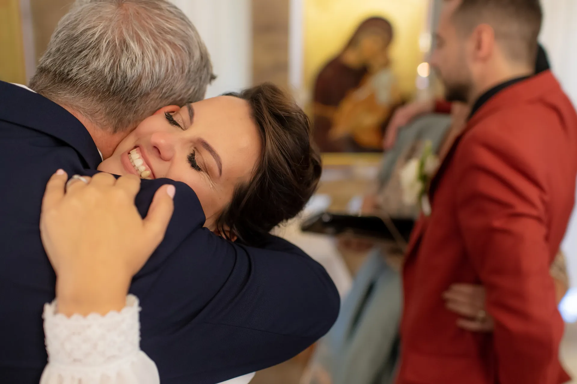 Mery & Gabriel — nunta da vinci cluj mireasa tatal imbratisare emotie — fotograf nuntă
