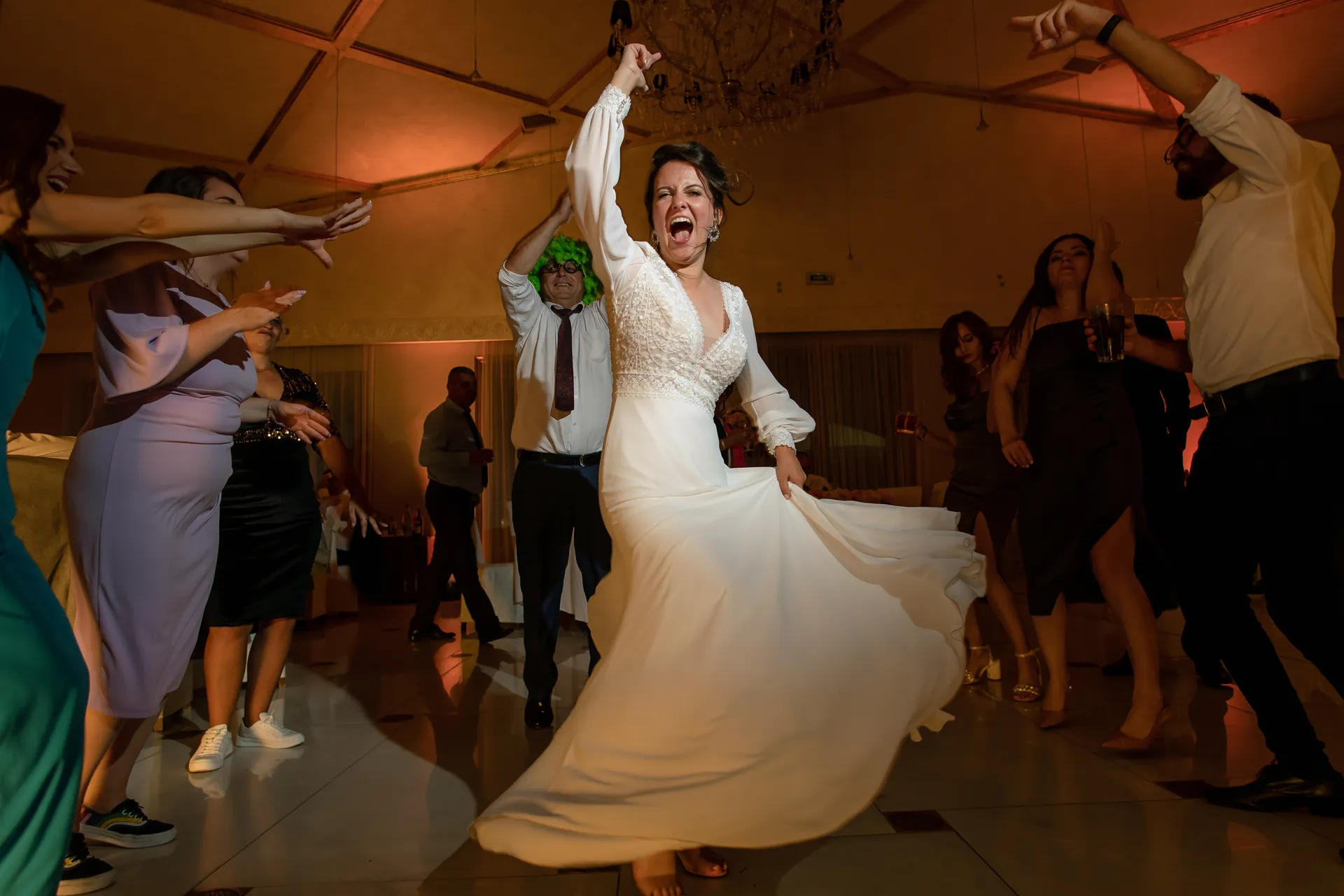 Mery & Gabriel — nunta da vinci cluj mireasa invarte rochie dans — fotograf nuntă