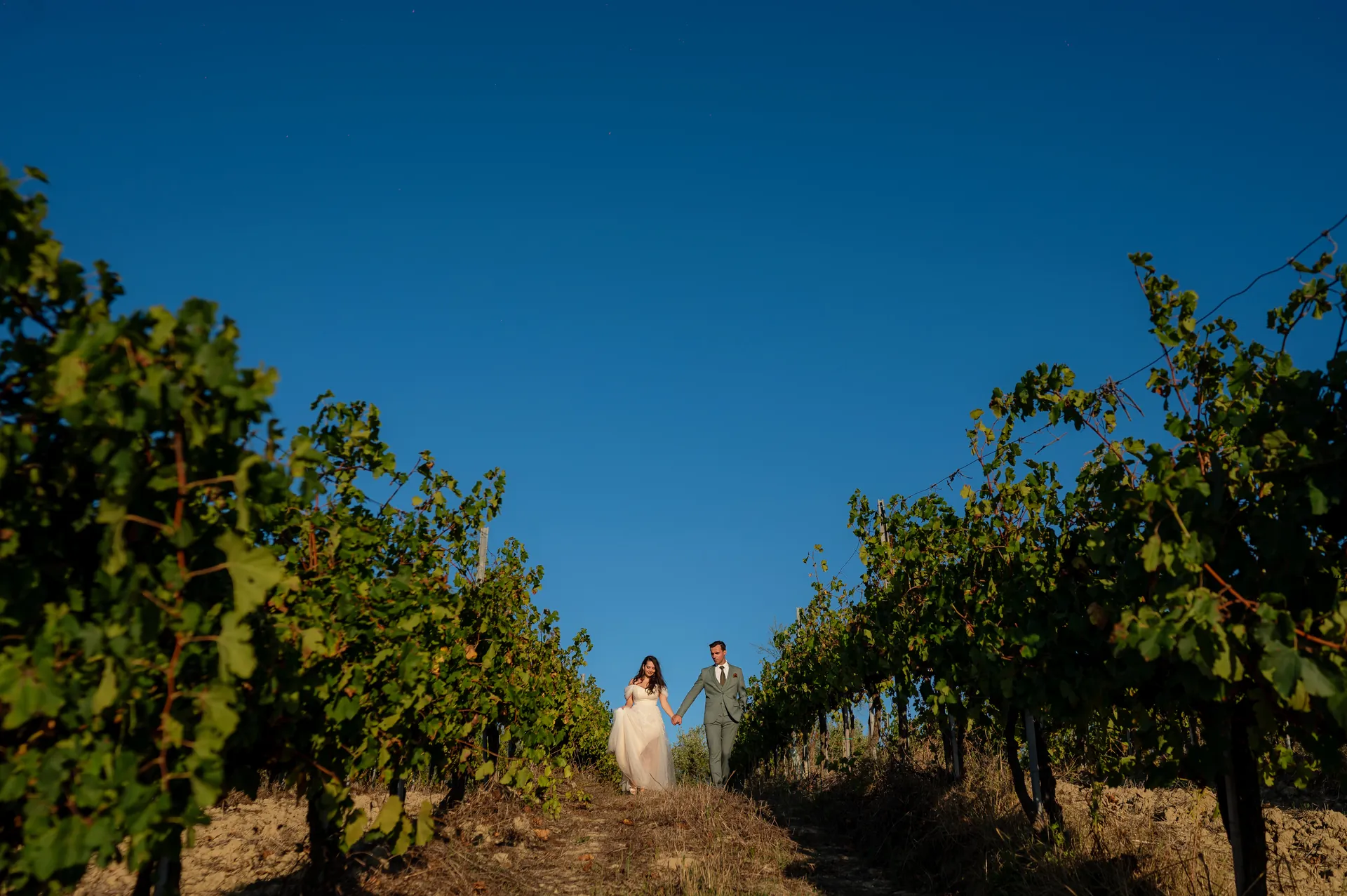 Roxana & Ionuț — nunta toscana italia roxana ionut miri vie cer albastru toscana — fotograf nuntă
